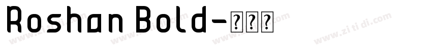 Roshan Bold字体转换 Roshan Bold字体转换